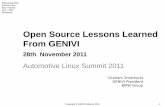 Open Source Lessons Learned Click to edit Master title style 2017-11-07آ  â€¢ Lessons Learned â€¢ Community