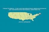 FRACTURED: THE ACCELERATING BREAKDOWN OF …nonwhite students and students living in poverty than their secession districts. In 2017, EdBuild released Fractured: The Breakdown of America’s