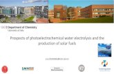 Prospects of photoelectrochemical water electrolysis and ......Photoelectric effect A. Einstein –Nobel prize 1921 Horst Kisch Semiconductor Photocatalysis: Principles & Applications