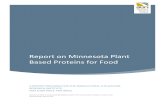 Report on Minnesota Plant Based Proteins for Food · 2020-01-06 · report on minnesota plant based proteins for food . a report prepared for the agricultural utilization research