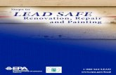 Steps to LEAD SAFE - California State University, Northridge · techniques that reduce the amount of dust produced by renovation activities. When used correctly, they make the work