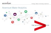 Accenture Water Analytics...Data mapping and cleansing methods Overview of Accenture Water Analytics Lean Processes Big Data Platform Sensors and Telemetry Smart Apps Integration Physical