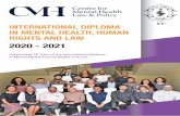MODULE 1: BASIC UNDERSTANDING OF MENTAL ...INTERNATIONAL DIPLOMA IN MENTAL HEALTH, HUMAN RIGHTS AND LAW 2020 - 2021 Celebrating 13th year of the International Diploma in Mental Health