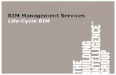 BIM Management Services Life-Cycle BIM Ebbett, The... · Service Performance / Standards Demand Load Forecasts Funding / Economic Modeling Design Construction Procurement Commissioing