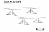 IDÅSEN - IKEA.com · properly, if it has been dropped or damaged, or dropped into water. Return the furnishing to a service center for examination and repair. 5. Keep the cord away