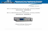 Advanced Test Equipment Rentals · This equipment has been designed and manufactured by Aeroflex to perform measurements on RF and microwave components and systems. If the equipment
