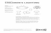 BUYING GUIDE CHILDREN’S LIGHTINGrecommends LED GX53 600 lumen 110 beam angle bulb. White 803.001.08 $19.99 SVIRVEL ceiling lamp Ø11", height 5". Hardwire installation. Light bulb