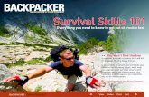 Survivor Skills 101 - Amazon S3...Survival Skills 101 >> You won’t find the key to outdoor survival in a fancy first-aid kit. Or on page 236 of a dusty manual. Nope, your ability
