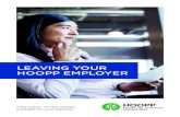 LEAVING YOUR HOOPP EMPLOYER · CONTENTS 3 What are your options? 4 Keep your pension with HOOPP (defer your pension) 5 Transfer to a different defined benefit pension plan 6 Transfer