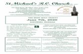 St.Michael’s R.C. Church · 07/06/2020  · Please see page 2 for more information. _____ La misas públicas han sido canceladas hasta nuevo aviso debido a las preocupaciones relacionadas