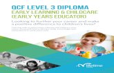 QCF Level 3 Diploma - Lifetime Training · Lifetime's QCF Level 3 Diploma in Early Learning & Childcare is a nationally recognised qualification based on national occupational standards.