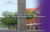 Joyner Library: The Foundation for Successmedia.lib.ecu.edu/administration/annualReport/2012/Joyner...teaching in new ways, using streaming video, learning objects, and Blackboard.