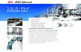 15-5 PH Steel | AK Steel...AK STEEL 15-5 PH® STAINLESS STEEL offers a combination of high strength and hardness, good corrosion resistance plus excellent transverse mechanical properties.
