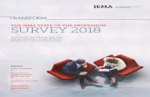Survey 2018 - IEMA · Survey 2018 Survey 2018 practitioner’S Survey 2018 Survey 2018 The iema sTaTe of The profession: IEMA’s annual member survey reveals a narrowing gender pay