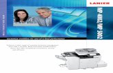 MULTIFUNCTION B&W - Lanier...Scanning Element One Dimension solid scanning through CCD Printing Process Twin Laser Beam Scanning & Electrophotographic Printing Toner Dry, Dual Component