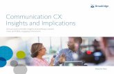 Communication CX: Insights and Implications...ABOUT GOING PAPERLESS agree CX would be better if their providers stopped asking them 28% to go paperless Ignore print at your own peril