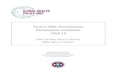 Global Health Policy Taught MSc Programme Handbook 18-19 … · 2018-09-11 · Role of this Handbook This handbook is a guide to our MSc programmes and to the academic and pastoral