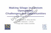 Making Silage in Custom Operations: Challenggppes and ...symposium/2010/files/... · Introduction • Silage is an important feedSilage is an important feed. • Estimate 800,000
