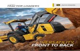 VERSALITTI , Y FRONT TO BACK - John Deere · — if it’s a versatile heavy-duty tractor loader you need, get an L-Series. More rear-weight options 700- and 1,500-lb. rear ballast-weight