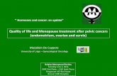 Quality of life and Menopause treatment after pelvic ...menopausesociety.be/upl...and-menopause-treatment-after-pelvic-ca… · ‘’ Hormones and cancer: an update” Quality of