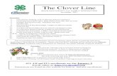 The Clover Line - Extension Shawano County · The Clover Line SHAWANO COUNTY 4-H FAMILY NEWSLETTER November 2017 November 2 Club Charter Training, 5:45 at Hillcrest School in Shawano