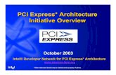 PCI Express* Architecture Initiative · PDF file PCI Express* Architecture Initiative Overview PCI Express* Architecture Initiative Overview October 2003 Intel® Developer Network