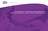 Unified Communications · This paper explores the ways in which Unified Communications (UC) solutions can empower workers for greater productivity. For IT professionals, the paper