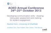 ACED Annual Conference 24 th -25 October 2013€¦ · ACED Annual Conference 24 th-25 th October 2013 Developing communication skills - drawing: Rachel Horn, University of Sheffield