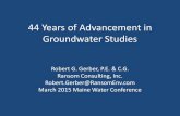 44 Years of Growth in Groundwater Studies · The Applicability of Porous Media Theory to Fractured Rock Flow in Maine (co-authored with K. Bither & O. Muff), in Proceedings of the