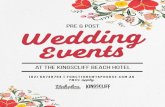 at THE KINGSCLIFF BEACH HOTEL - Babaloubabalou.com.au/wp-content/uploads/2019/07/BAB-P... · at THE KINGSCLIFF BEACH HOTEL Pre & Post. Pre Wedding Packages (minimum 15 guests) Pre