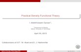 Practical Density Functional Theory Practical Density Functional Theory I. Abdolhosseini Sarsari1, 1Department