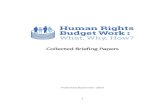 Collected Briefing Papers - Scottish Human Rights Commission · 2020-04-06 · Collected Briefing Papers Published September 2019 . 2 ^Budgets are a key sign of a government's values.