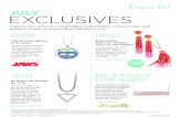 JULY EXCLUSIVES - s17457.pcdn.cos17457.pcdn.co/wp-content/uploads/2018/06/2018_July_SHJ_Flyer_… · Capture your story in a meaningful, customizable Living Locket® and enhance it