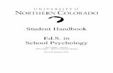 Student Handbook Ed.S. in School Psychology · intervention, systemic interventions, and stress/coping in children. Recent publications have appeared in Best Practices in School Psychology-V