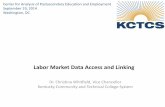 Labor Market Data Access and Linking · 2016-09-29 · KCTCS Strategic Plan High Wage, High Demand Completions 3,098 3,207 2,759 3,089 3,274 2,500 2,600 2,700 2,800 2,900 3,000 3,100