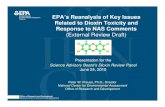 Presentation-EPA's Reanalysis fo Key Issues Related to ...yosemite.epa.gov/sab/sabproduct.nsf/6D08548C9616... · of human responses to exposures to 2,3,7,8-Tetrachlorodibenzo-p-dioxin