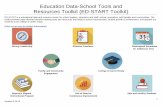 Education Data-School Tools and Resources Toolkit (ED ... and Statistics/ED-START Toolkit.pdf1 Updated 9-28-18 . Education Data-School Tools and Resources Toolkit (ED-START Toolkit)