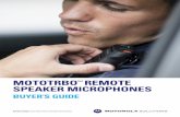 MOTOTRBO Remote Speaker Microphones Buyer's …...REMOTE SPEAKER MICROPHONES Motorola Solutions Remote Speaker Microphones (RSMs) are ideal for professionals who need to talk and listen