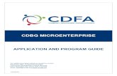 CDBG MICROENTERPRISE - COSCDA€¦ · developing microenterprise. This includes assistance intended to enhance business planning, marketing, ... Employees of microenterprises will