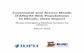 Functional and Access Needs (FAN)/At-Risk Populations in ......Functional and Access Needs (FAN)/At-Risk Populations in Illinois: Data Report Executive Summary The Hospital Preparedness