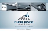 rushriversteel.comrushriversteel.com/wp-content/uploads/2012/07/Brochure... · 2019-02-22 · giving you a standard 29 (01 55m) gauge panel as a standard thickness for Tuff Rib Panel.