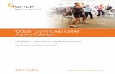 Optum Community Center Activity Calendar fun projects for Halloween, Holiday Jewelry and Holiday Decorations.