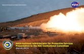 NASA Assistant Administrator for Protective …...National Aeronautics and Space Administration NASA Assistant Administrator for Protective Services Presentation to the NAC Institutional