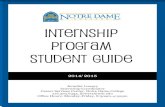 Internship Program Student Guide - Notre Dame College · Typically, college students complete their internships during their junior or senior year, but few realize that they have