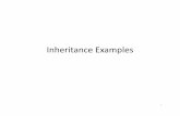 Inheritance Examples - University of Texas at Dallasjeyv/AdvJava/inheritance3.pdf · Multiple inheritance – A derived class can have more than one base class – Java does not support