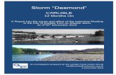 Storm “Desmond” - NOT A LOT OF PEOPLE KNOW THAT...Carlisle Flood Action Group 12 Months On – “Desmond” Report C o n t e n t s Page No. Executive Summary 1 1. Introduction