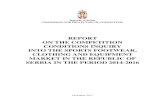 REPORT ON THE COMPETITION CONDITIONS INQUIRY INTO THE ... · in individual sectors, conducted a competition conditions inquiry into the sports footwear, sports clothing and sports