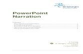 PowerPoint Narration Manual · When you add a narration to a slide, a sound icon click them. If you have rehearsed timings for the slides in a presentation and then you record narration,