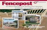 Fencepost - American Fence Associationamericanfenceassociation.com/wp-content/uploads/... · Pool Safety, Ornamental Metal & Chain Link Fence FENCETECH Follow-up: award winners, great