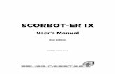 5%14$16 - The Old Robot's · SCORBOT-ER IX robot arm.) Read this chapter carefully before you unpack the SCORBOT-ER IX robot and controller. Unpacking the Robot The robot is packed